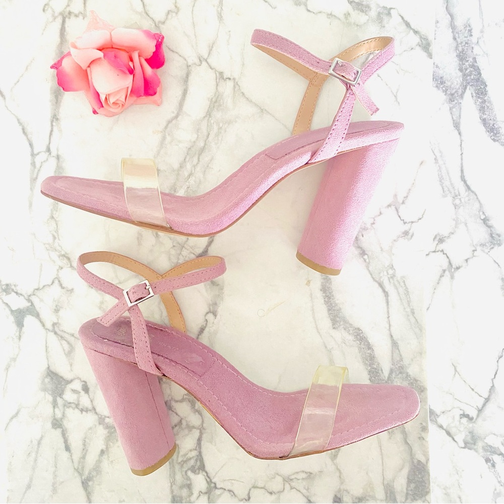 💕Pretty Purple PVC Heels SZ 8.5 - Picture 8 of 13